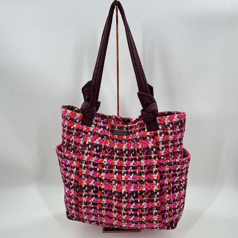 Vera Bradley Pink Multi Tweed Tote